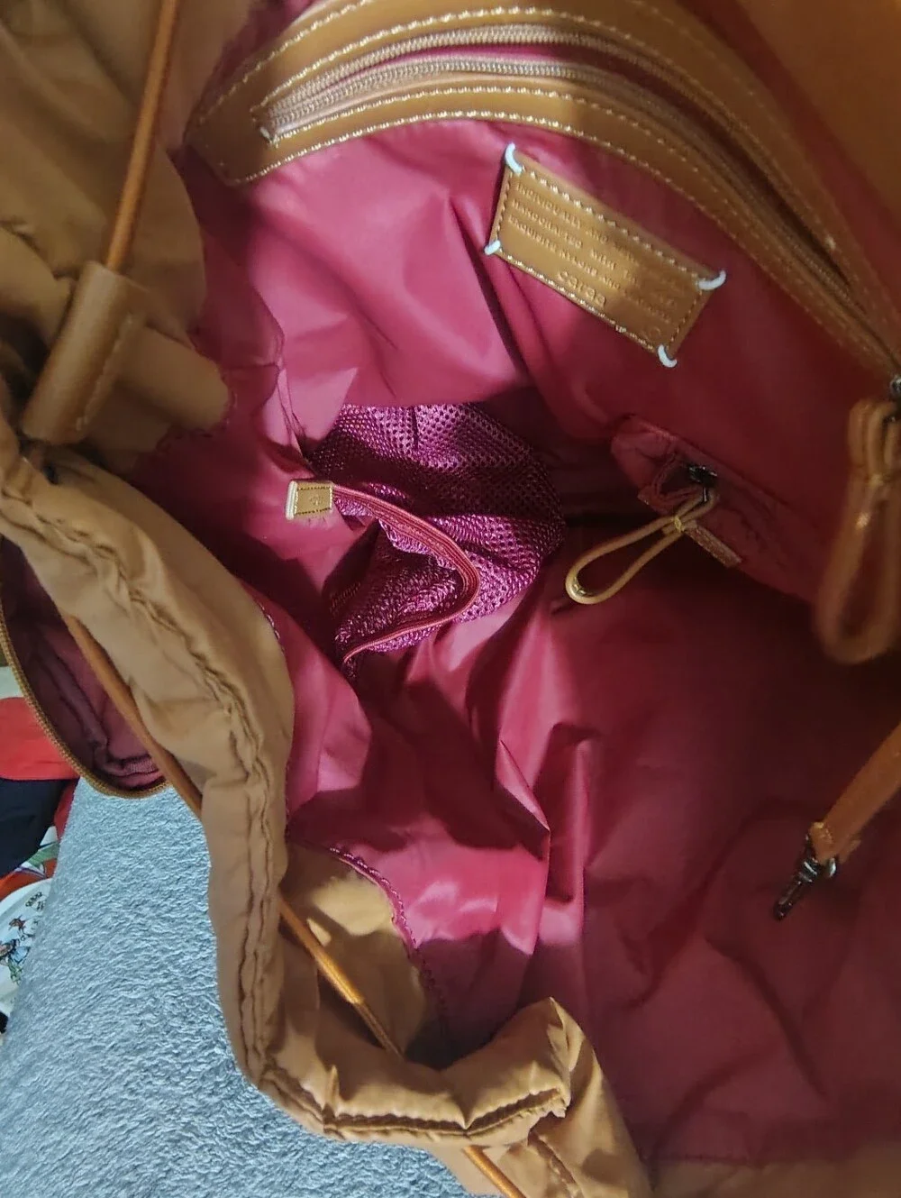 Caraa Tan Waterproof Backpack